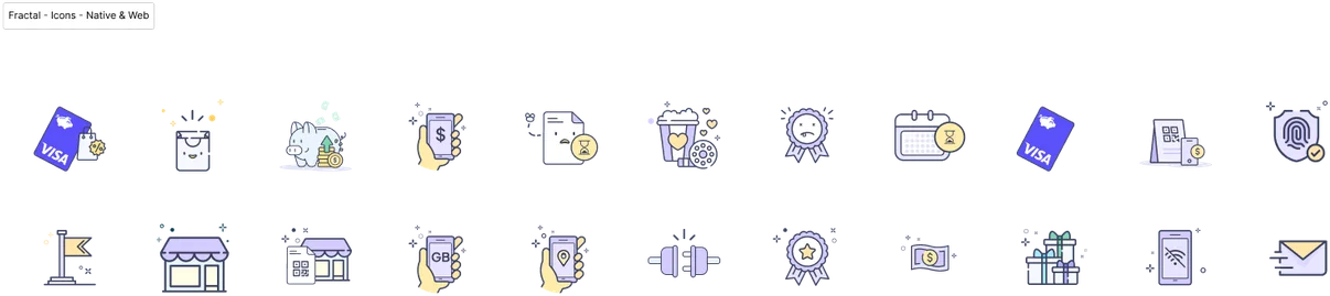 Fractal icon set