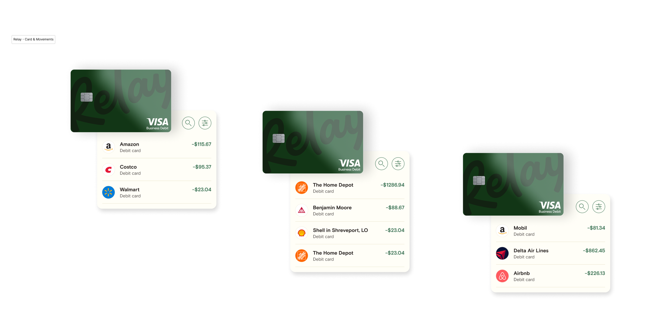 Relay – Card & Movements
